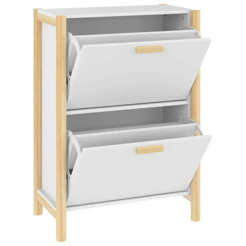 Schoenenkast 57,5X33X80 Cm Bewerkt Hout