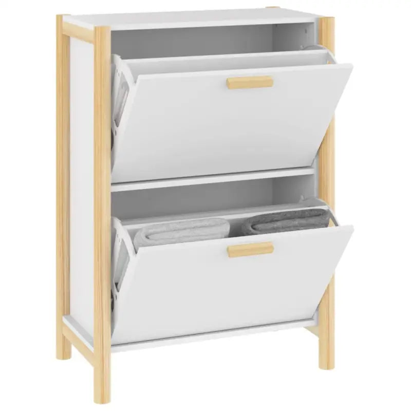 Schoenenkast 57,5X33X80 Cm Bewerkt Hout