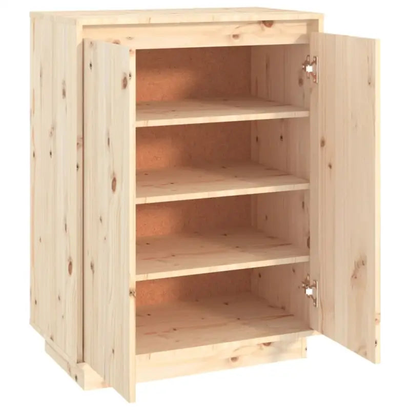 Schoenenkast 60X35X80 Cm Massief Grenenhout