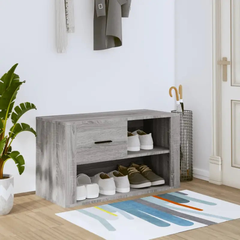 Schoenenkast 80X35X45 Cm Bewerkt Hout