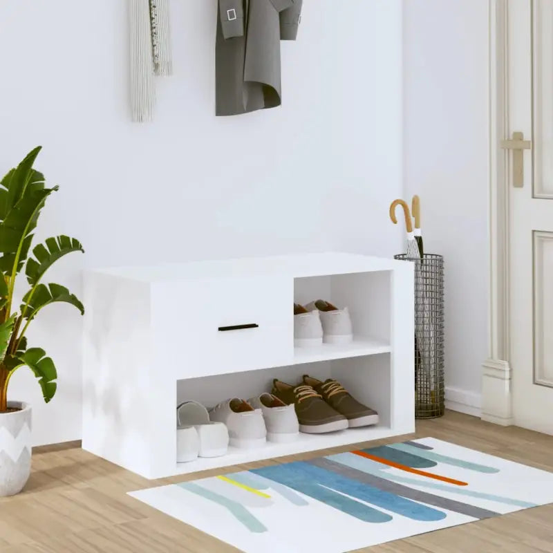 Schoenenkast 80X35X45 Cm Bewerkt Hout