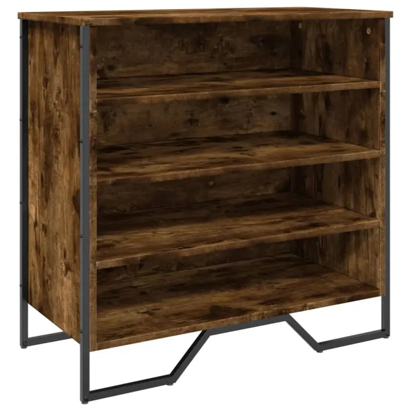Schoenenkast 80X38X78 Cm Bewerkt Hout Kleurig