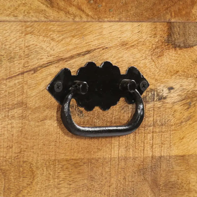 Schoenenkast 86X35X55 Cm Massief Mangohout