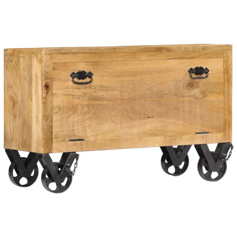 Schoenenkast 86X35X55 Cm Massief Mangohout