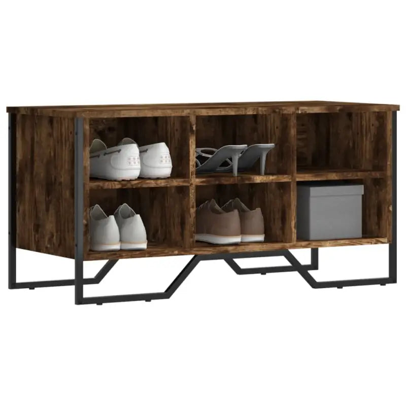 Schoenenkast 90X38X61,5 Cm Bewerkt Hout Kleurig