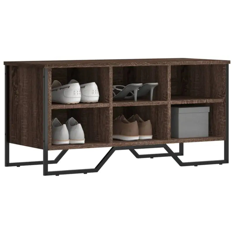 Schoenenkast 90X38X61,5 Cm Bewerkt Hout Kleurig