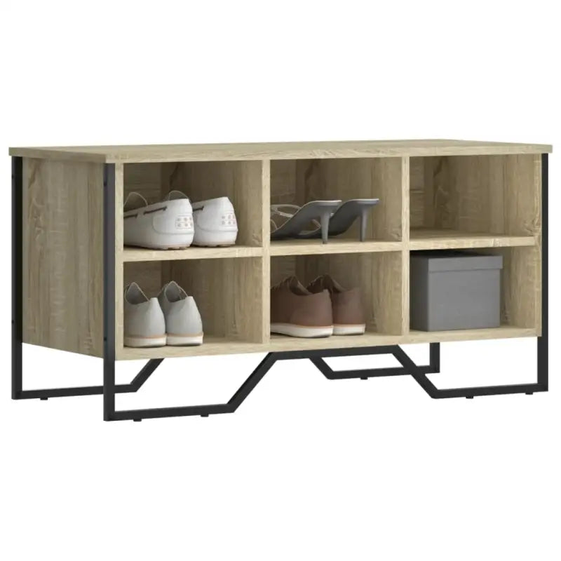 Schoenenkast 90X38X61,5 Cm Bewerkt Hout Kleurig