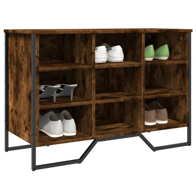 Schoenenkast 90X38X61,5 Cm Bewerkt Hout Kleurig
