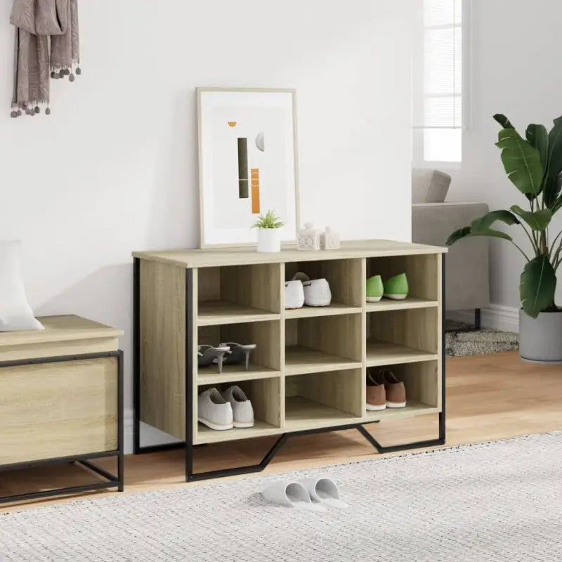 Schoenenkast 90X38X61,5 Cm Bewerkt Hout Kleurig