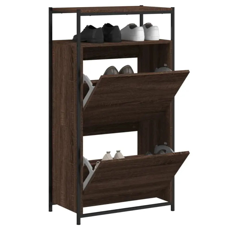 Schoenenkast Bewerkt Hout