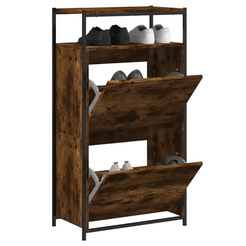 Schoenenkast Bewerkt Hout