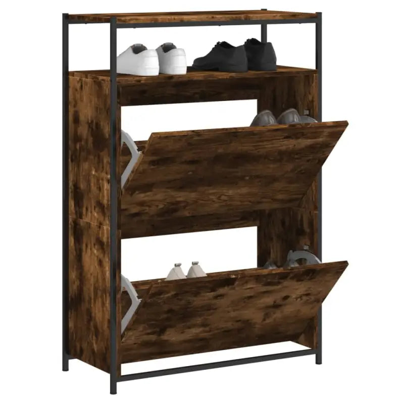 Schoenenkast Bewerkt Hout
