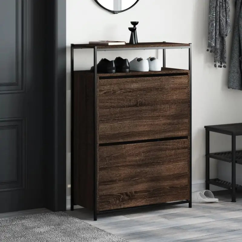 Schoenenkast Bewerkt Hout