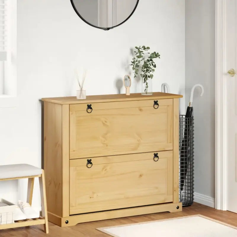 Schoenenkast Corona Massief Grenenhout