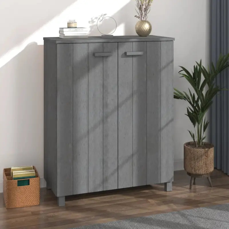 Schoenenkast Hamar 85X40X108 Cm Massief Grenenhout