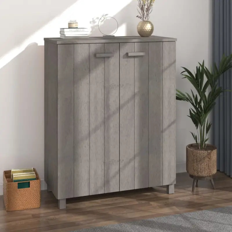 Schoenenkast Hamar 85X40X108 Cm Massief Grenenhout