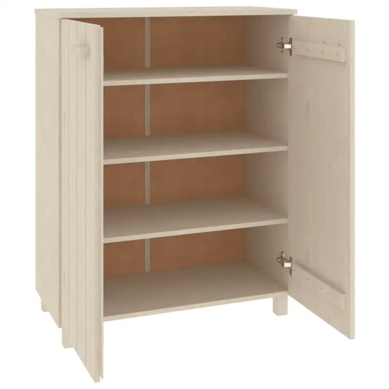 Schoenenkast Hamar 85X40X108 Cm Massief Grenenhout