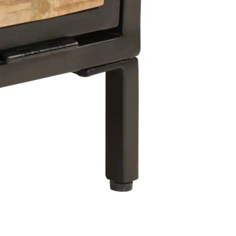 Schoenenkast 60X35X53 Cm Massief Ruw Mangohout