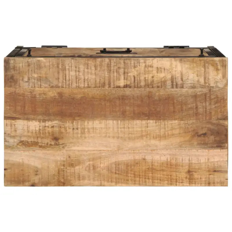 Schoenenkast 60X35X53 Cm Massief Ruw Mangohout