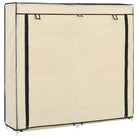 Schoenenkast met ruime opbergruimte voor je collectie - Crème / 115 x 28 x 110 cm / 1 - Schoenenrekken