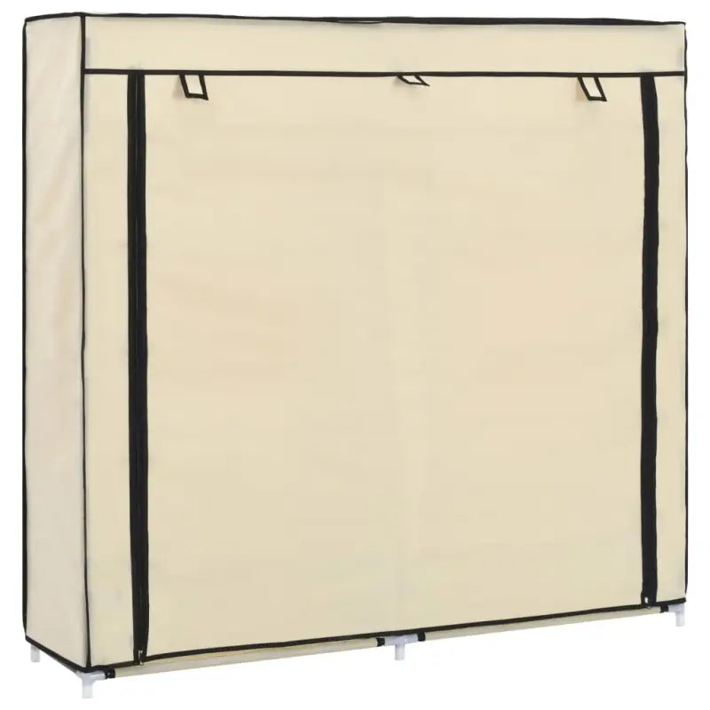 Schoenenkast met ruime opbergruimte voor je collectie - Crème / 115 x 28 x 110 cm / 1 - Schoenenrekken