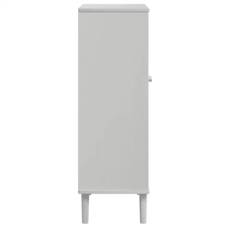 Schoenenkast Senja 59,5X35X107 Cm Rattan Look Grenenhout
