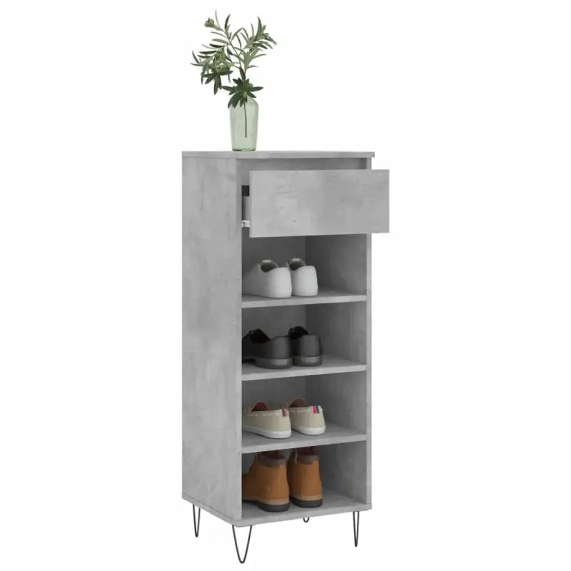 Schoenenkast 40X36X105 Cm Bewerkt Hout