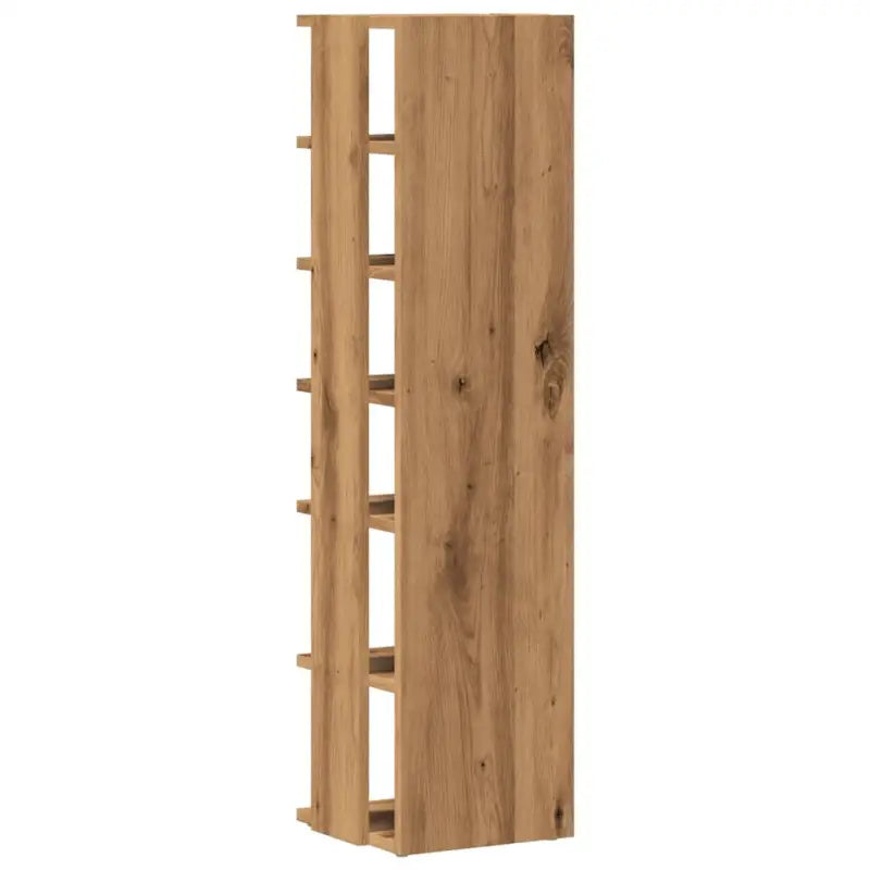 Schoenenkasten 28X27X102 Cm Bewerkt Hout Artisanaal Eiken