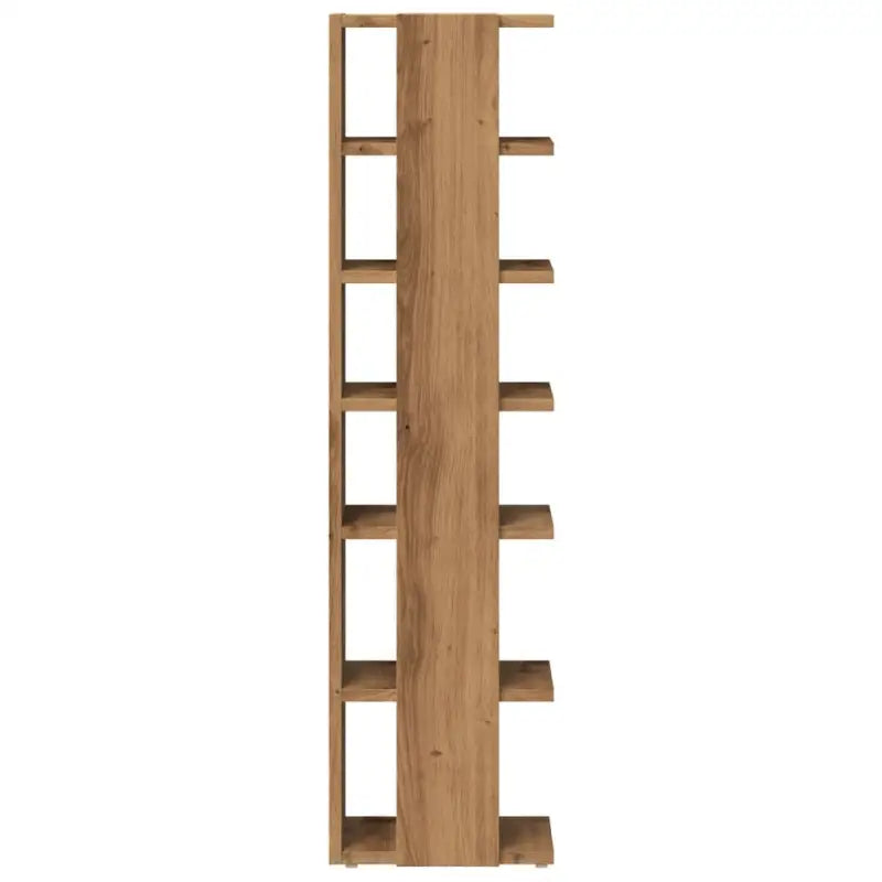 Schoenenkasten 28X27X102 Cm Bewerkt Hout Artisanaal Eiken