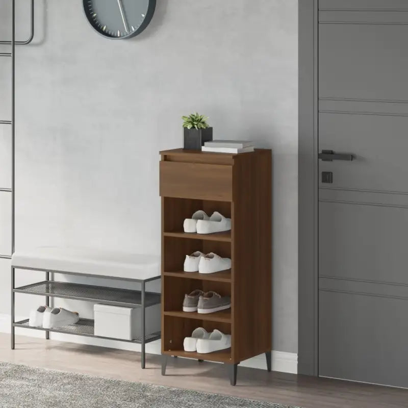 Schoenenrek 40X36X105 Cm Bewerkt Hout