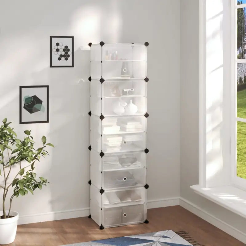 Schoenenrek 44X31,5X153,5 Cm Polypropeen Transparant