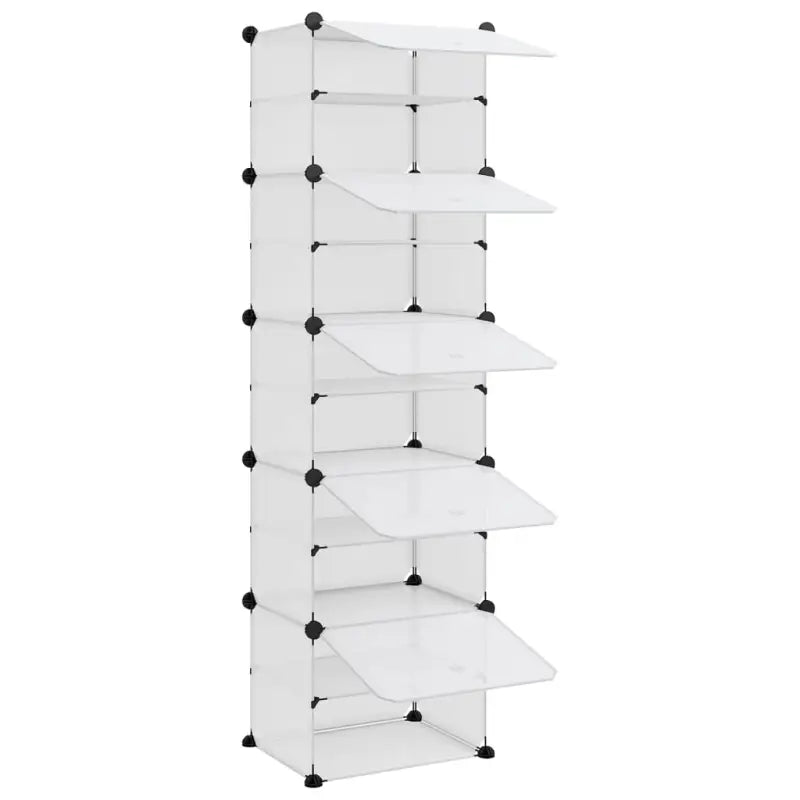 Schoenenrek 44X31,5X153,5 Cm Polypropeen Transparant