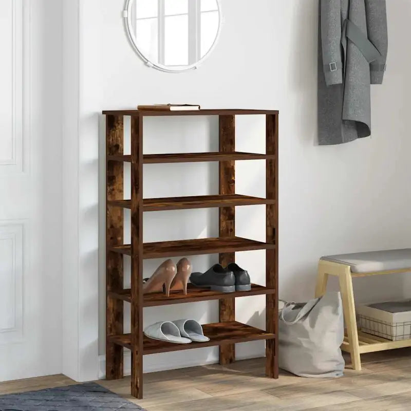 Schoenenrek 61X32X Bewerkt Hout Kleurig