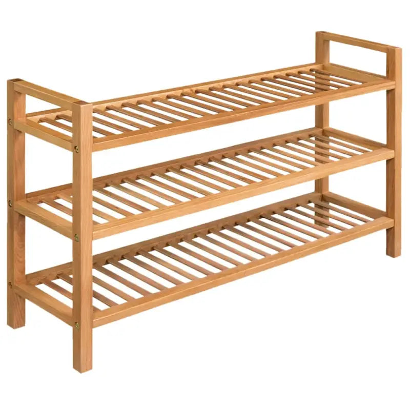 Schoenenrek Met 2 Schappen Massief Eikenhout