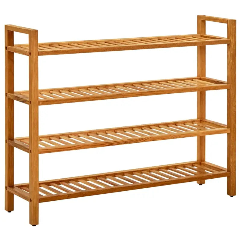Schoenenrek Met 2 Schappen Massief Eikenhout
