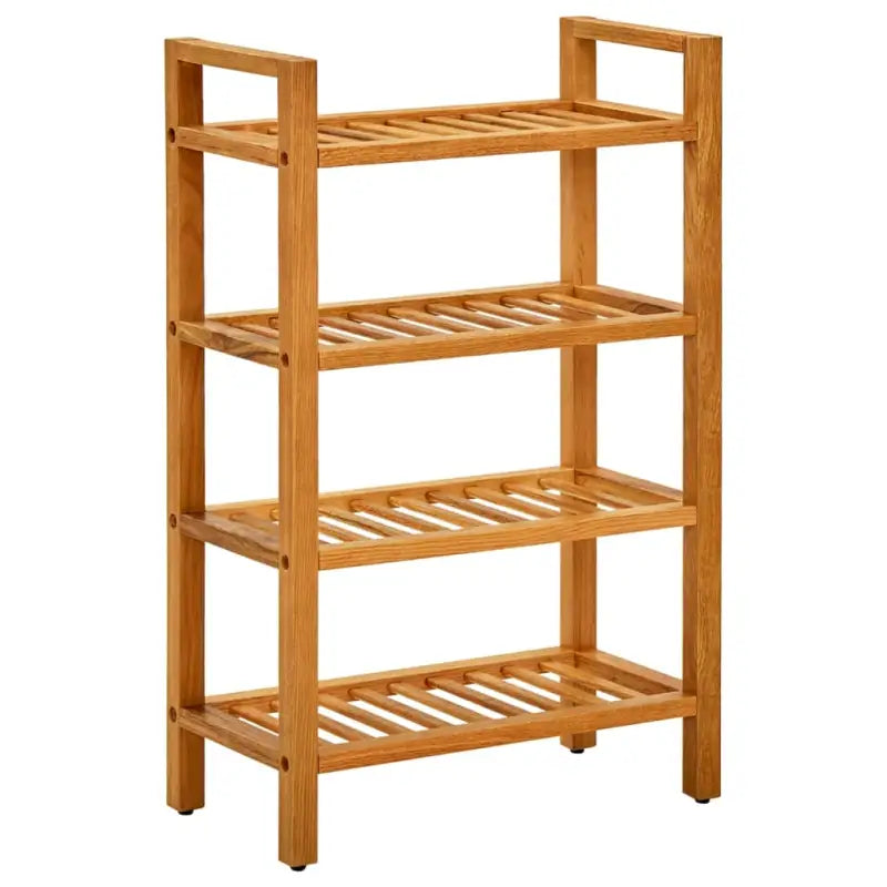 Schoenenrek Met 2 Schappen Massief Eikenhout