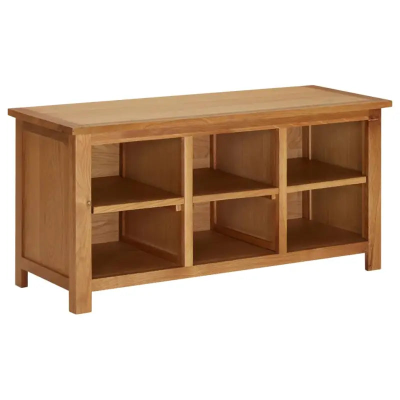 Schoenenrek met bankje van massief eikenhout - 1 / 90 cm - Schoenenrekken