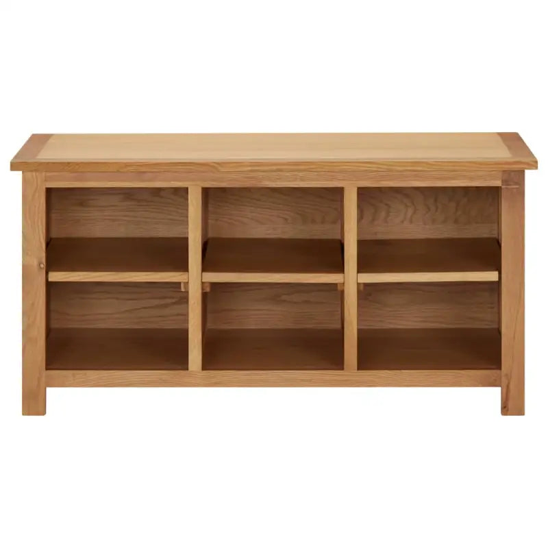 Schoenenrek met bankje van massief eikenhout - 1 / 90 cm - Schoenenrekken