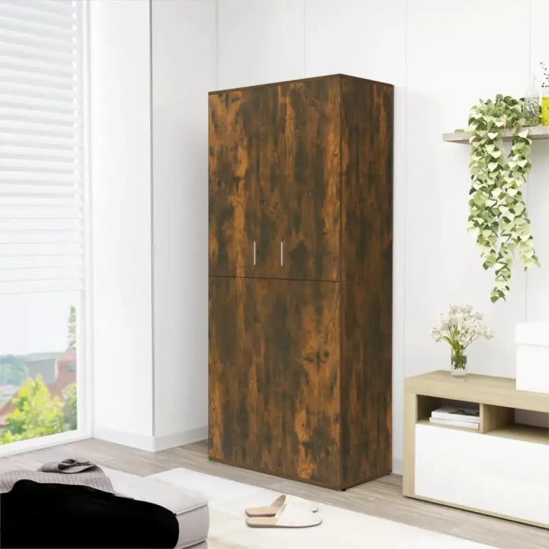 Schoenenrek met duurzaam bewerkt hout voor een opgeruimde entree - Gerookt eiken / 1 - Schoenenrekken