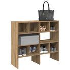 Schoenenrekken met twee montagemogelijkheden van bewerkt hout - artisanaal eikenkleurig / 2 - Kledingrekken &