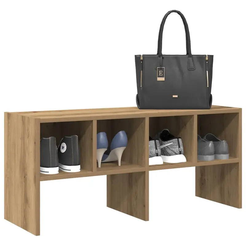 Schoenenrekken met twee montagemogelijkheden van bewerkt hout - artisanaal eikenkleurig / 1 - Kledingrekken &