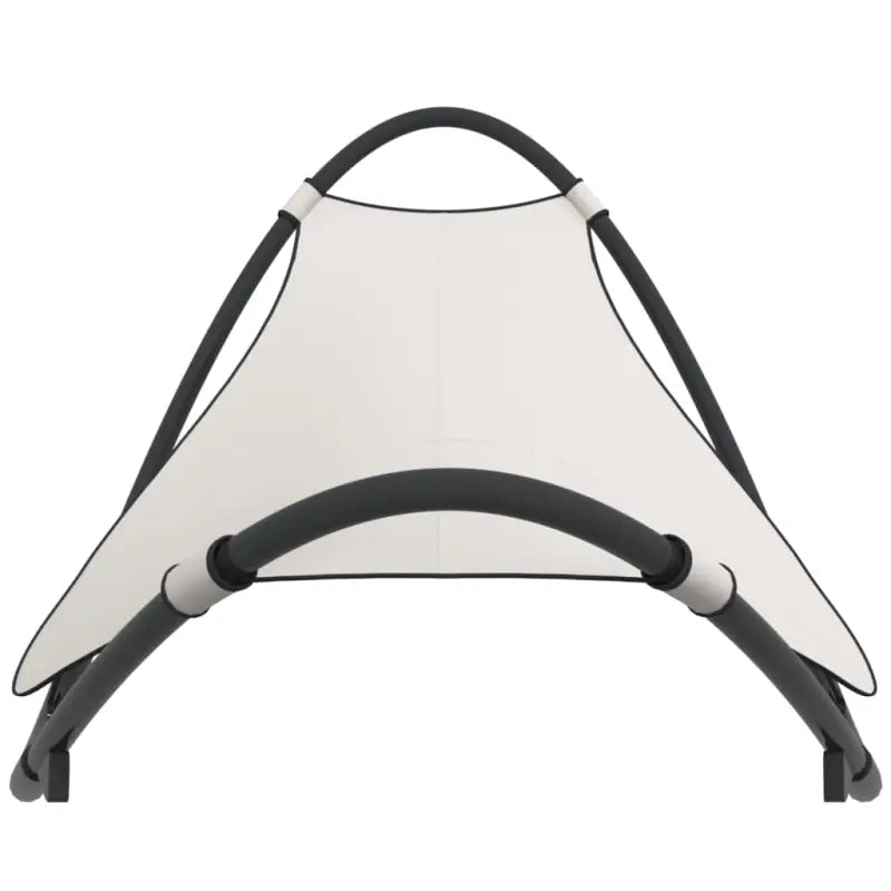 Schommelende ligbed met textileen stof voor ultiem ontspanning in tuin of balkon - Ligstoelen