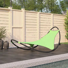 Schommelende ligbed met textileen stof voor ultiem ontspanning in tuin of balkon - Groen / 1 - Ligstoelen
