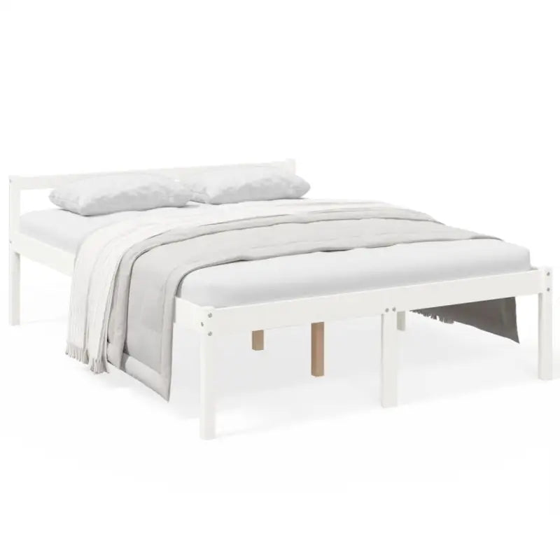 Seniorenbed van massief grenenhout met levering bevat - Bedden & bedframes