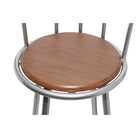 Set barkrukken met draaibare zitting van MDF en staal - Bruin / 2 - Barkrukken