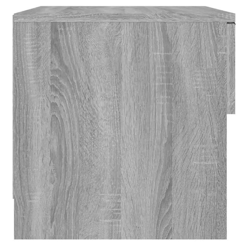 Set nachtkastjes van bewerkt hout in grijs sonoma met stevig blad - Nachtkastjes
