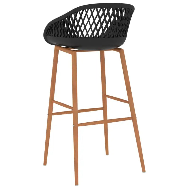 Set van 2 barstoelen met lage rugleuning voor in de keuken - Barkrukken