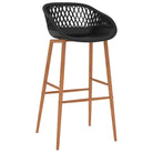 Set van 2 barstoelen met lage rugleuning voor in de keuken - Barkrukken
