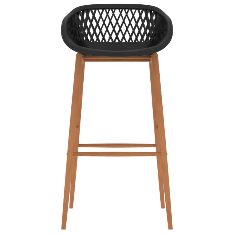 Set van 2 barstoelen met lage rugleuning voor in de keuken - Barkrukken