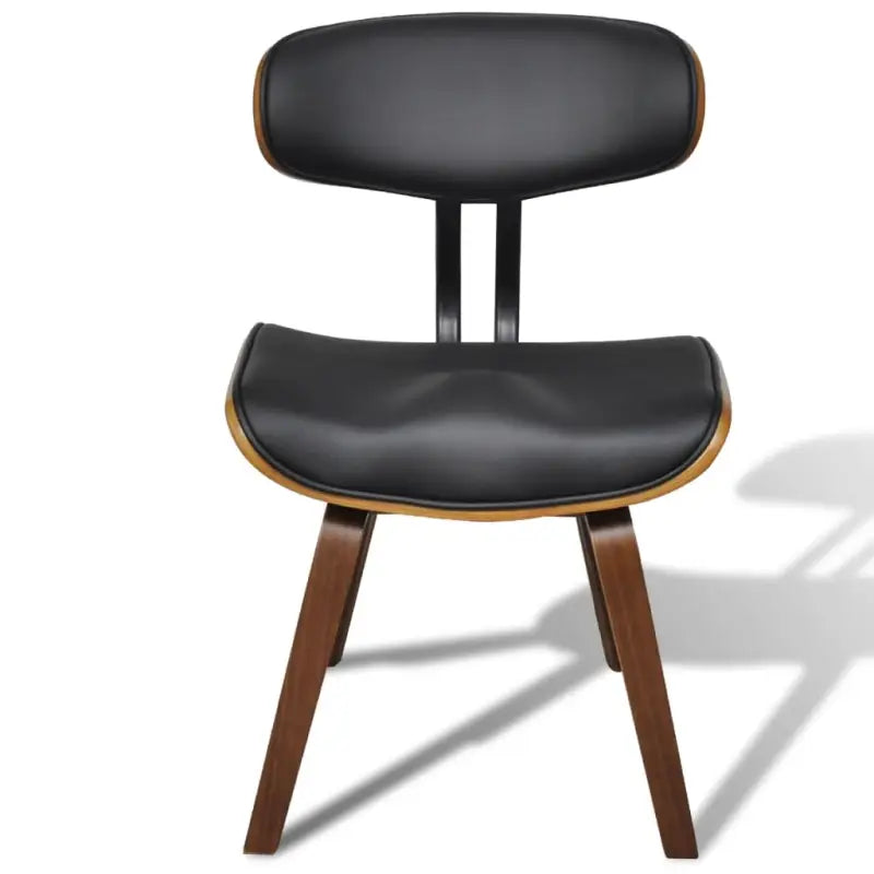 Set van 2 eetkamerstoelen met gebogen hout voor elke ruimte levering bevat - Eetkamerstoelen